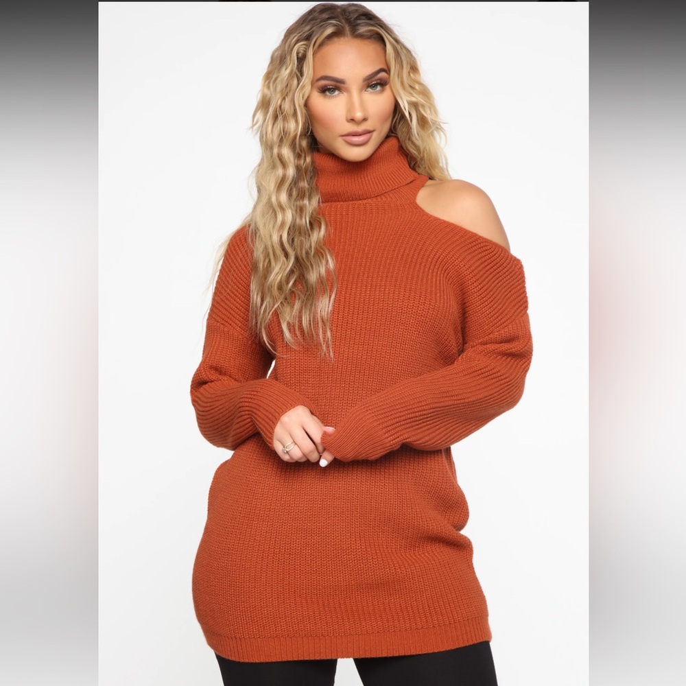Off The Shoulder Sweater Dress